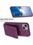 iPhone 15 Kickstand Case Mat Pu Deri Kaplamalı Tpu Telefon Kapağı (Yurt Dışından) 3