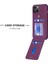 iPhone 15 Kickstand Case Mat Pu Deri Kaplamalı Tpu Telefon Kapağı (Yurt Dışından) 4