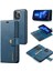 iPhone 15 Pro Telefon Kılıfı Şok Geçirmez Deri Deri Çıkarılabilir Manyetik Telefon Kabuğu Cüzdan Stand Kapağı (Yurt Dışından) 1