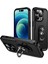 iPhone 15 Pro Drop-Damalı Arka Kapak Pc+Tpu Telefon Kılıfı ile Ring Kickstand (Yurt Dışından) 1