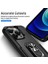 iPhone 15 Pro Drop-Damalı Arka Kapak Pc+Tpu Telefon Kılıfı ile Ring Kickstand (Yurt Dışından) 4