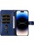 iPhone 15 Pro Buzağı Dokulu Telefon Kılıfı Fermuarlı Cüzdan Katlanabilir Stand Anti-Scratch Cep Telefonu Kapağı (Yurt Dışından) 3