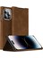 iPhone 15 Pro Max Kart Tutucu Telefon Kılıfı Nappa Doku Pu Deri + Pc Stand Telefon Kapağı (Yurt Dışından) 1