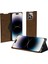 iPhone 15 Pro Max Kart Tutucu Telefon Kılıfı Nappa Doku Pu Deri + Pc Stand Telefon Kapağı (Yurt Dışından) 4