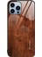 iPhone 15 Pro Ahşap Tahıl Desenli Temperli Cam + Tpu Kapak Çizilmez Telefon Kılıfı (Yurt Dışından) 1