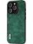 iPhone 15 Pro Max Telefon Kılıfı Dokulu Pu Deri Kaplamalı Pc+Tpu Güz Kanıtı Kabuğu (Yurt Dışından) 1