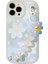 iPhone 12/12 Pro Çiçek Deseni Telefon Kılıfı Boncuk Zinciri ile Esnek Tpu Cep Telefonu Kapağı (Yurt Dışından) 1