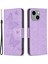 iPhone 15 Plus Anti Dust Stand Cüzdan Telefonu Flip Case Deri Kapak Kayış (Yurt Dışından) 1