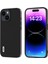iPhone 15 Plus Cep Telefonu Kasası Dokulu Inek Deri Kaplı Pc+Tpu Arka Kapak (Yurt Dışından) 1