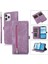 iPhone 15 Plus Görüntüleme Stand Cüzdan Kılıfı 9 Kart Yuvaları Zipper Cep Pu Deri Telefon Kapağı Kayış (Yurt Dışından) 1