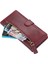iPhone 15 Plus Slim Fit Pu Deri Kılıf Cüzdan Fermuarı Cep Çevirme Stand Telefon Kapak Kabuğu (Yurt Dışından) 4