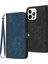 iPhone 15 Pro Dual Manyetik Tokalı Pu Deri Kılıf Stand Cüzdan Telefon Kapağı Kayış (Yurt Dışından) 1