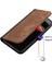 iPhone 15 Pu Deri Anti-Fall Kabuk Çift Manyetik Toka Flip Stand Kapağı Kayışla (Yurt Dışından) 5