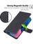 iPhone 15 Pro Magnetic Toka Folio Flip Pu Deri Cüzdan Kılıf Cep Telefonu Katlanabilir Stand Kapağı (Yurt Dışından) 4