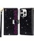 iPhone 15 Pro Fermuar Cüzdanı Telefon Kılıfı Pu Deri Deri Glittery Lazer Oyma Stand Kapağı (Yurt Dışından) 2
