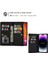 iPhone 15 Pro Fermuar Cüzdanı Telefon Kılıfı Pu Deri Deri Glittery Lazer Oyma Stand Kapağı (Yurt Dışından) 5