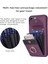 iPhone 15 Plus Cep Telefon Kılıf Kart Tutucu Pu Deri+Tpu Telefon Kapağı Ring Kickstand (Yurt Dışından) 5