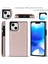 iPhone 15 Plus Manyetik Buttons Kickstand Telefon Kasası Rfıd Engelleme Kart Tutucu Kapak Kayış (Yurt Dışından) 4