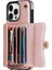 iPhone 15 Pro Max Telefon Kabuğu, Kart Yuvaları Pu Deri+Tpu Kickstand Kapağı 2 Kayışla (Yurt Dışından) 2