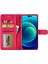 iPhone 15 Dalgaya Dayanıklı Cüzdan Kılıfı Pu Deri Buzağı Dokusu Stand Flip Cover (Yurt Dışından) 1