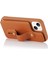 iPhone 15 Kart Tutucu Kabuğu, Kickstand Case Pu Deri Kaplamalı Tpu Telefon Kapağı Kayışlı (Yurt Dışından) 2