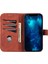 iPhone 15 Pro Max Stand Cüzdan Anti-Çizelge Telefon Kapağı Pu Deri Toz Gözgü Cep Telefonu Kılıfı (Yurt Dışından) 2