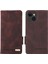 iPhone 15 Plus Kırpma Önleme Kapağı Donanım Dekoru Telefon Kılıfı Pu Deri Cüzdan Stand Kabuğu (Yurt Dışından) 2