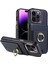 iPhone 15 Pro Pu Deri+Tpu Kart Yuvaları Vaka Yüzük Kickstand Rfıd Engelleme Telefon Kapağı (Yurt Dışından) 1