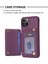 iPhone 15 Plus Ön Kara Çizelge Anti Cep Telefonu Kapağı Kickstand Card Yuvası Telefon Kabuğu Tpu+Pu Deri Kılıf (Yurt Dışından) 4