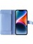 iPhone 15 Pro Max Deri Cüzdan Kılıfı, Fermuar Kredi Kartı Yuvaları Stand Telefon Kapağı 2 Kayış (Yurt Dışından) 2