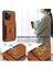 iPhone 15 Pro Pu Deri+Tpu Kart Yuvaları Vaka Yüzük Kickstand Rfıd Engelleme Telefon Kapağı (Yurt Dışından) 4