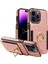 iPhone 15 Pro Pu Deri+Tpu Kart Yuvaları Vaka Yüzük Kickstand Rfıd Engelleme Telefon Kapağı (Yurt Dışından) 1