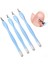 Mavi 10 Adet Çift Taraflı Ölü Cilt Sökücü Paslanmaz Çelik Pedikür Nail Art Çatal Tırnak Eti Çıkarıcı Makası Giyotin Çivi Bakımı Araçları (Yurt Dışından) 2