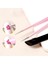 NO04 Pembe/siyah Tırnak Cımbız Silikon Presleme Kafası ile 146MM Paslanmaz Çelik Seçici Rhinestones Kirpik Tırnak Cımbız Çıkartmalar Aracı (Yurt Dışından) 4
