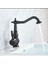 Siyah Lavabo Bataryası Rustik Banyo Musluğu Vintage Rustik Tasarım Lavabo Bataryası 1