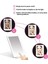 PINK-10X Büyüteç USB Şarj Katlanır Makyaj Aynası 10X Büyüteç Dokunmatik Ekran Giyinme Kozmetik Cam LED Işık Yatak Odası Güzellik Vanity Masa Aracı (Yurt Dışından) 2