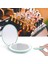 Siyah LED Seyahat Makyaj Aynası, 9cm Işıklı Kompakt Ayna, 10X Büyütme, El Tipi, Çift Taraflı, Portatif Katlanır Ayna (Yurt Dışından) 5