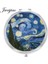 ZZ83 Youhaken Yıldızlı Gece Van Gogh Resimleri Cam Cabochon Makyaj Aynası Floding Yuvarlak Kompakt El Cep Aynası Espejo (Yurt Dışından) 3