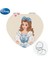 HGZ720 Disney Karton Kar Beyaz Makyaj Aynası Prenses Kalp Şeklinde Katlanır Mini Cep El Aynası 1x/2x Büyüteç Kız Hediye (Yurt Dışından) 2