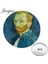 ZZ95 Youhaken Van Gogh Ünlü Resim Mini Bir Tarafı Düz Yuvarlak Cep Aynası Yıldızlı Gece Taşınabilir Makyaj Vanity El Aynaları (Yurt Dışından) 1