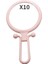 PINK-X10 2/5/10X Parlak Büyüteç Makyaj Aynası El Makyaj Aynası Katlanır El Aynası Cep Aynası Kompakt Aynalar Makyaj Araçları (Yurt Dışından) 1