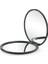 Siyah Katlanır Ayna Cep Mini Taşınabilir Makyaj Aynaları Seyahat El Küçük Ayna Vanity Katlanabilir Kompakt Kozmetik Araçları (Yurt Dışından) 1