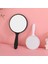 7.5X13.5 cm Beyaz Yuvarlak Ayna Makyaj Kolu Taşınabilir Küçük Ayna El Plastik Ayna Vanity Kompakt Ayna Kolu Cep (Yurt Dışından) 5