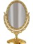 Altın Küçük Retro Makyaj Aynası Dönebilen Oval Çerçeve Standı Çift Taraflı Kozmetik Ayna Kadınlar Için (Yurt Dışından) 1