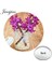 FS45 Youhaken Şebboy Çiçek Resimleri Baskılı Mini Yuvarlak Tek Tarafı Düz Cep Aynası Kompakt Taşınabilir Makyaj Vanity El Aynaları (Yurt Dışından) 1