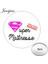 CT268 Youhaken Super Maitresse Mini Cep Aynası Merci Kompakt Taşınabilir El Aynası Basit Tek Taraflı Düz Maman Makyaj Makyaj Aynası (Yurt Dışından) 1