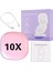 Büyük 5x Çift Lamba B Mini Kompakt LED Makyaj Aynası Işık Cepli Taşınabilir Seyahat Pembe Siyah Katlanabilir Kozmetik Küçük Makyaj AYNALARI10X Büyütme (Yurt Dışından) 2