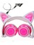 Cat Ear Headphones For Kids, LED Light With USB Chargeable Foldable Earphones For Childrenteens Adults, Compatible For Ipad, Tablet, Computer, Mobile Phone (Yurt Dışından) 1