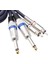 Ses Kablosu Çift 1/4" Jack 6.35MM - Mikser Amplifikatü Için Çift Rca Fono 1m (Yurt Dışından) 3