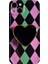 Iphone 11 Pro Max Için Vintage Renkli Elmas Desenli Aşk Standı Telefon Kılıfı (Yurt Dışından) 1